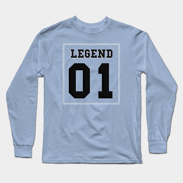 Number One - Legend Long Sleeve T-Shirt by LR_Collections